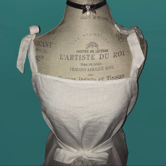 SOLD Reformation Linen Dress XL XXL White Midi Sundress Elliot EUC - Picture 4 of 10